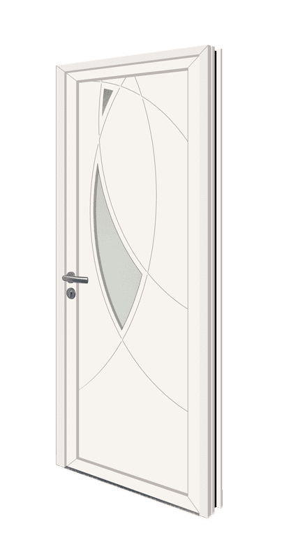 Porte d'entrée en PVC