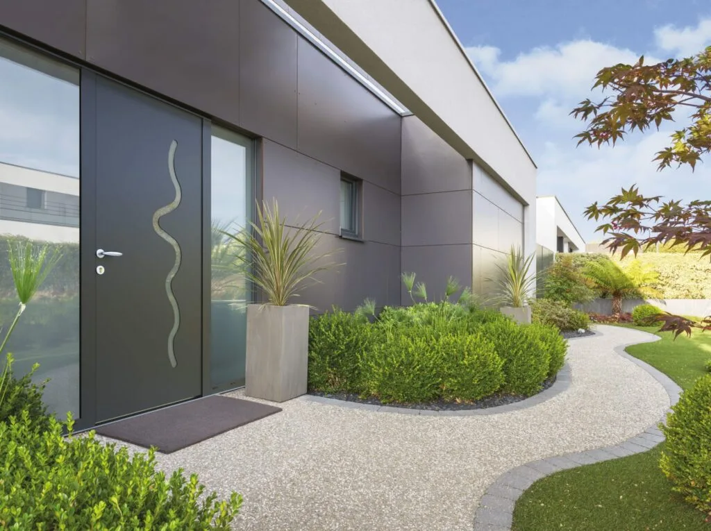 Portes d'entrée aluminium et PVC