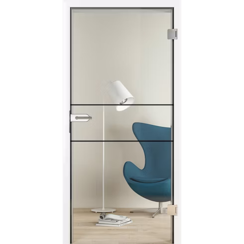 Grooveglas 29 Black – porte intérieure Hörmann