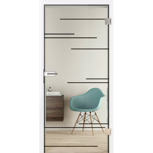 Grooveglas 50 Black – porte intérieure Hörmann