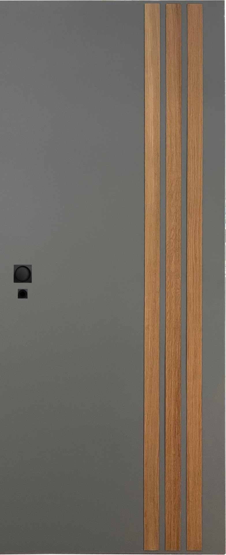 LM45 Finition Peint Gris Insert Bois – porte intérieure Lemoine